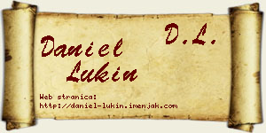 Daniel Lukin vizit kartica